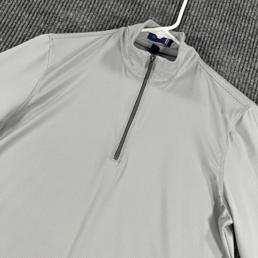 Stitch Golf Pullover Shirt Womens Small Gray Long Sleeve 1/4 Zip Mock Neck